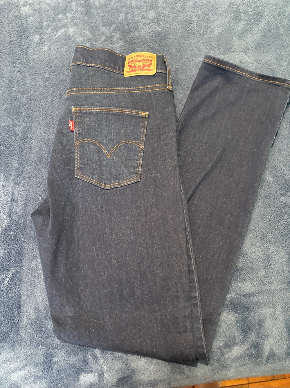 Women’s Dark Wash Straight Jeans by Levi’s